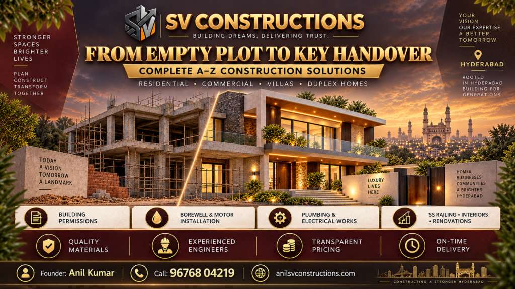 House Construction Services in Hyderabad